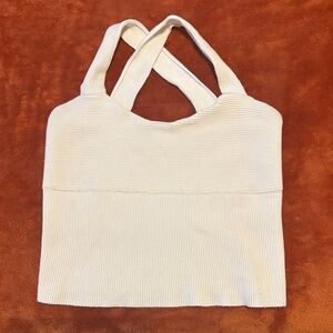 Elegant Thick Cream Knit Women's Top